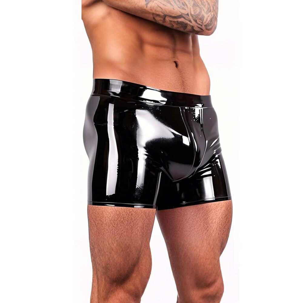 8715 Fashion Black Latex Panties ,Natural Latex Underwear,Man's Rubber